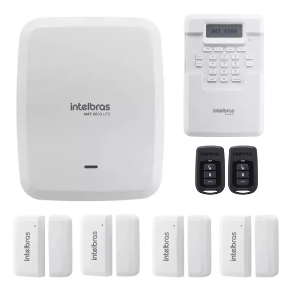 Kit Alarme Amt 8000 Wifi Sem Fio Com 4 Sensores Intelbras Foto 1