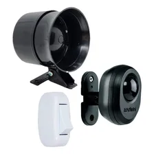 Kit Alarme C/ Sensor Movimento + Sirene Bivolt E Interruptor Foto  mini 1