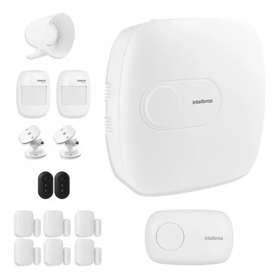 Kit Alarme Intelbras Central Amt 1016 Net 08 Sensores App Foto 1