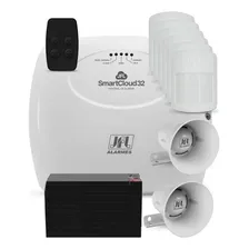 Kit Alarme Jfl Smartcloud 32 Wi-fi Ethernet Via App 6 Sensor Cor Branco Foto mini 1