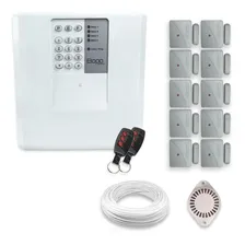 Kit Alarme Residencial Bopo 10 Magnéticos Sem Fio Discadora Foto  mini 1