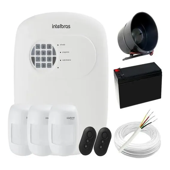 Kit Alarme Residencial Comercial Intelbras 3 Sensores C/ App Foto 1