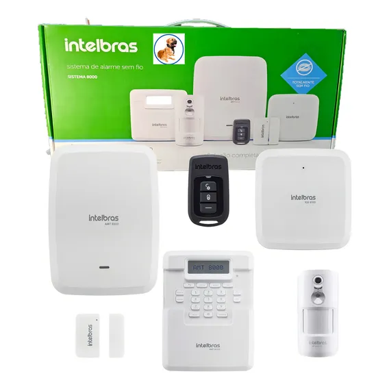 Kit Alarme Residencial Sem Fio Completo Amt 8000 Intelbras Foto 1