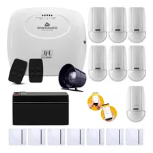 Kit Alarme Wifi Jfl Smartcloud 32 14 Com Sensores Sem Fio Foto mini 1