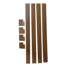 Kit Alcapao Moldura Forro Pvc 80x80 - Mogno Foto  mini 1
