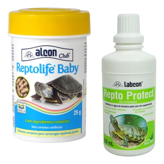 Kit Alcon Reptolife Baby 25g+alcon Labcon Reptoprotect 100ml Foto 1
