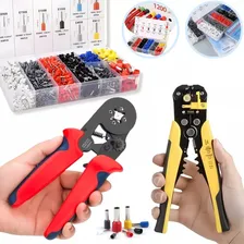 Kit Alicate Descascador Crimpar Terminais Ilh贸s Eletricista Foto mini 2
