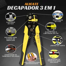 Kit Alicate Descascador Crimpar Terminais Ilh贸s Eletricista Foto mini 4