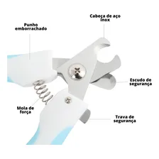 Kit Alicate Para Pet Tesoura Corte De Unhas Cães E Gatos E Lixa Cortador Cachorro Pequeno Médio Grande Kinneken Foto mini 2
