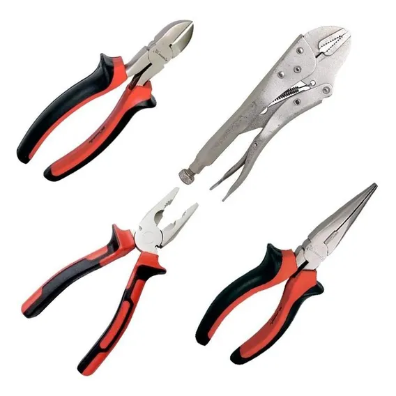 Kit Alicate Pressão Corte Universal Bico Niquelado Mtx Foto 1