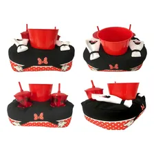 Kit Almofada Porta Pipoca Copos Guardanapos Minnie Duplo Foto  mini 1