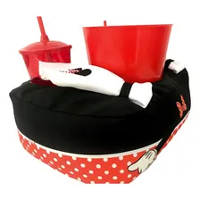 Kit Almofada Porta Pipoca Copos Guardanapos Minnie Duplo Foto mini  2