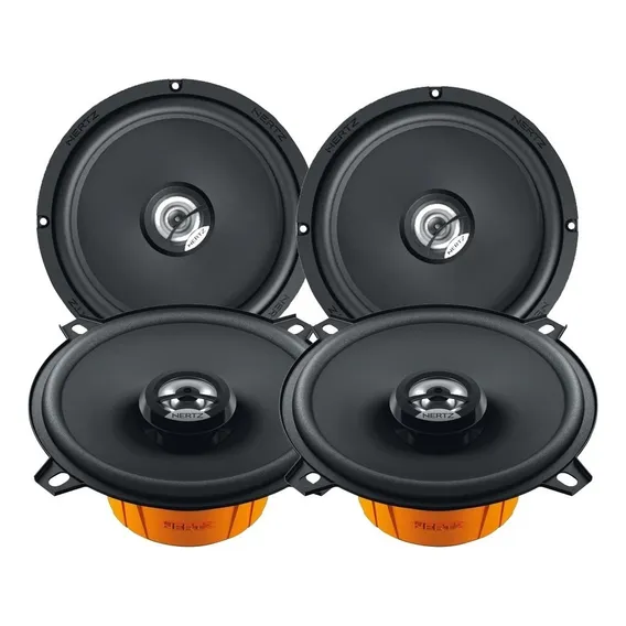 Kit Alto Falando Coaxial Hertz Dcx 130.3 + Dcx 165.3 6 Pol Cor Preto Foto 1