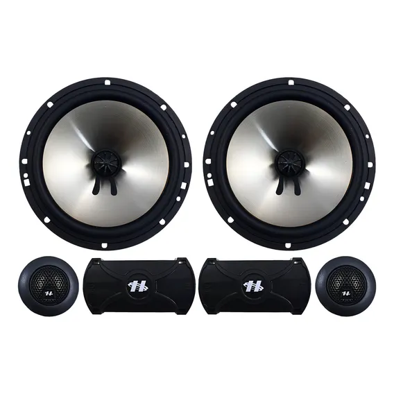 Kit Alto Falante 2 Vias Hurricane 6 Pol Q6.2 4 Ohms 160w Rms Foto 1