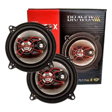 Kit Alto Falante B3x60x B3x50x Triaxial Bravox Auto Falante Cor Preto Foto  mini 1