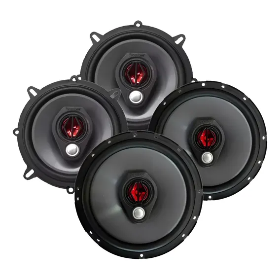 Kit Alto Falante Bomber Bbr 5 E 6 Polegadas Triaxial 50w Rms Cor Preto Foto 1