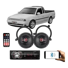 Kit Alto Falante E Rádio Específico Para Saveiro G2 G3 G4 Foto  mini 1