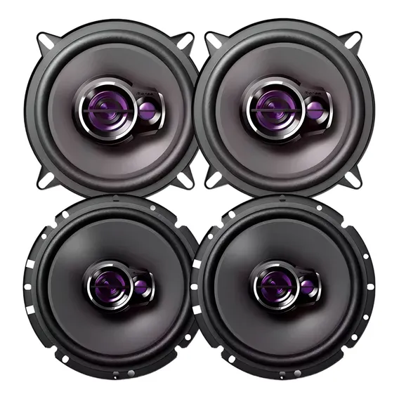 Kit Alto Falante Gol G3 G4 G5 G6 4 Portas Pioneer 5 E 6 200w Cor Preto Foto 1