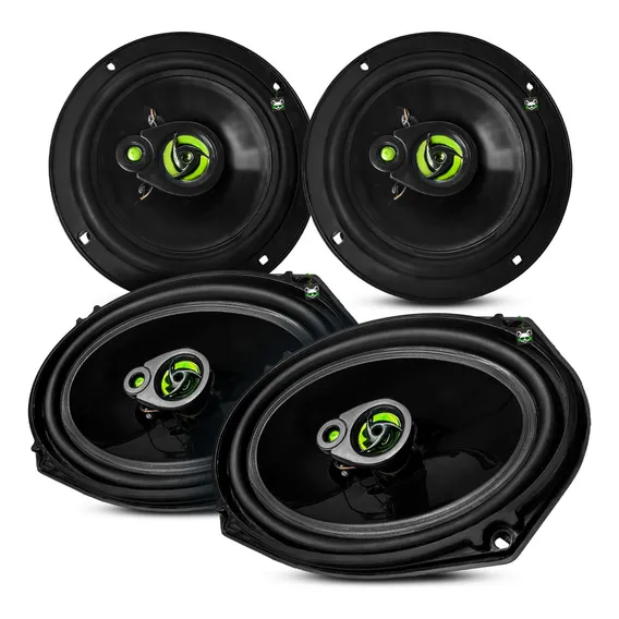 Kit Alto Falante Par Triaxial 6x9 + 6 Pol Kps Beat Vibes Foto 1