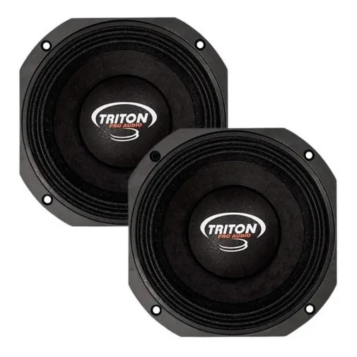 Kit Alto Falante Triton 8 Pol Xrl600 600w 8 Ohms Medio Grave Cor Preto Foto 1