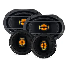 Kit Alto Falantes Portas + TampĂŁo 6x9 Quadriaxial 220w Rms Foto mini 1