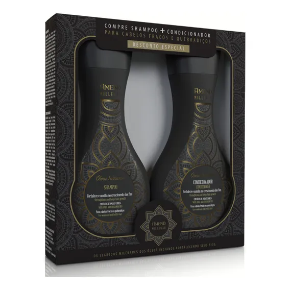 Kit Amend Óleos Indianos - Shampoo + Condicionador 2x300ml Foto 1