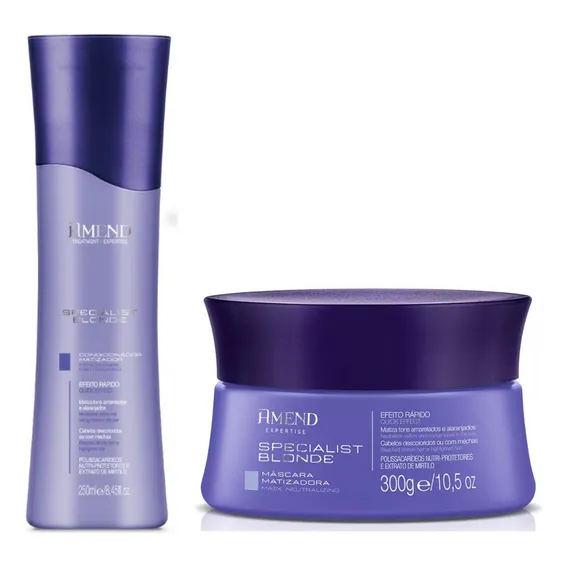 Kit Amend Specialist Blonde Condicionador Mascara Foto 1