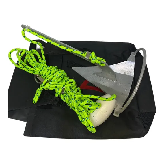Kit Âncora Jet-ski Alfa Aço Galvanizado 1,4kg C/ Cabo Bolsa Foto 1