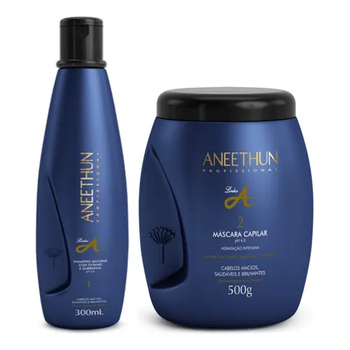 Kit Aneethun Linha A Shampoo 300ml + Máscara 500g Foto 1