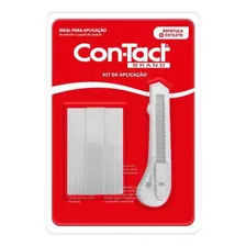 Kit Aplicação De Papel Contact Estilete Pequeno + Espátula Foto  mini 1