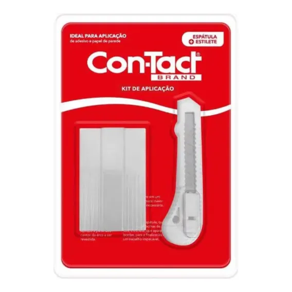 Kit Aplicação De Papel Contact Estilete Pequeno + Espátula Foto 1