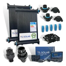 Kit Aquecedor Solar Piscina 17 Placas 3m + Kit Completo Foto mini 1