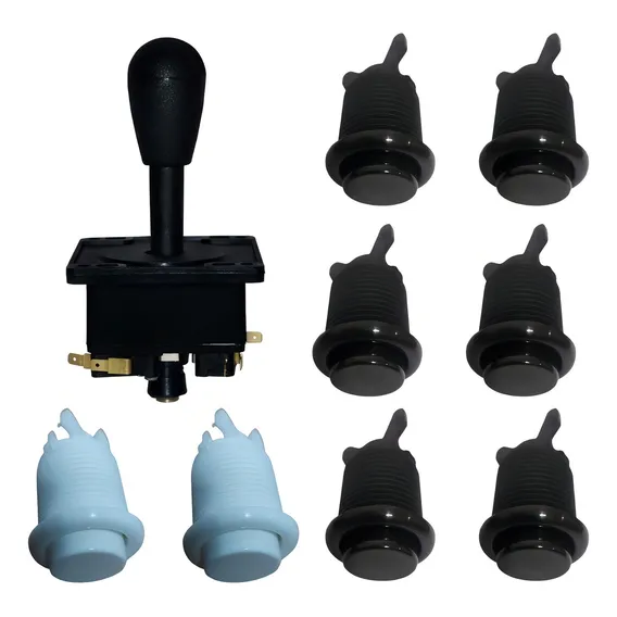Kit Arcade 8 Botões E 1 Comando Fliperama Bartop Matic Foto 1