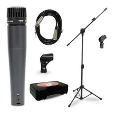 Kit Arcano Microfone Renius-7 Xlr-xlr + 1 Pedestal Pmv P Mic Cor Cinza-escuro Foto mini 1