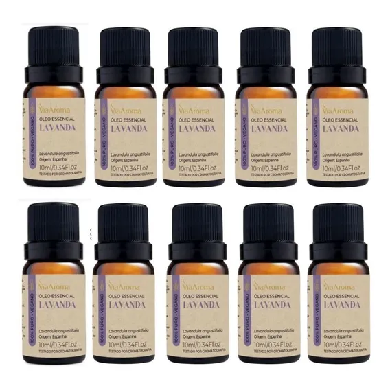 Kit Aromaterapia 10 Óleos Essenciais Naturais Via Aroma Foto 1