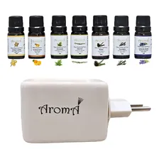 Kit Aromaterapia Difusor Elétrico + 7 Óleos Essenciais Aromá Foto mini 1