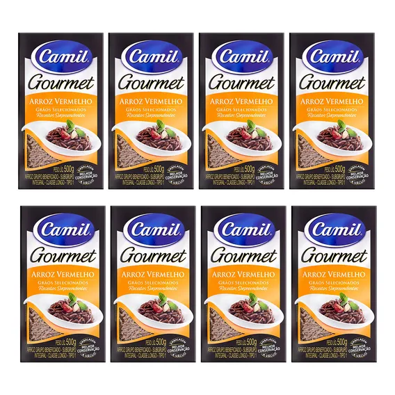 Kit Arroz Vermelho Camil Gourmet - 500g Cx C/12 Unid Foto 1