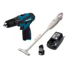 Kit Aspirador Cl100dw E Parafusadeira Furadeira Hp330dz Foto  mini 1