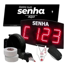 Kit Atendimento Filas Com Painel Senhas Dispenser E Bobina LEDSEE PA000926/PA001123 Foto  mini 1