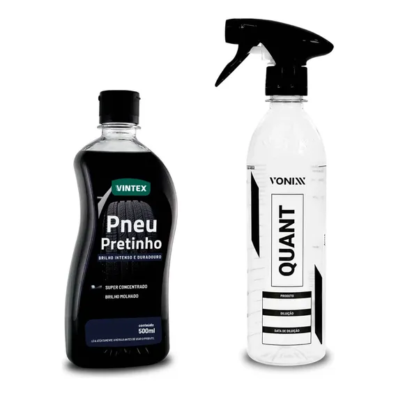 Kit Auto Vonixx Quant Pulverizador + Pneu Pretinho 500ml Foto 1