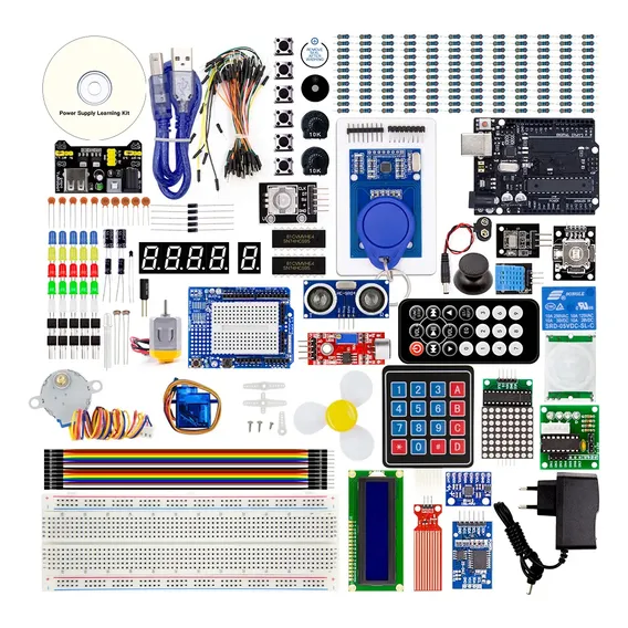 Kit Avançado Componentes Eletrônicos Para Arduino Caixa Foto 1