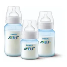 Kit Avent Classic 3 Mamadeiras 125/260/330ml - Azul Foto mini 1