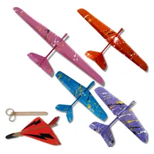 Kit Avião Brinquedo Planador Voo Livre 5 Modelos Diferentes Foto mini 1