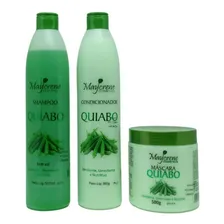 Kit Baba De Quiabo Naturiun ( Shamp + Cond + Másc ) Foto mini 1