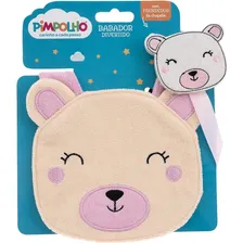 Kit Babador BebĂȘ Atoalhado E Prendedor De Chupeta Bico Cor Rosa Foto mini 3