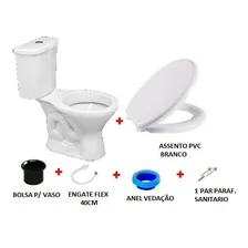 Kit Bacia + Caixa Acoplada + Assento E Acessor Cor Branco Foto mini 1