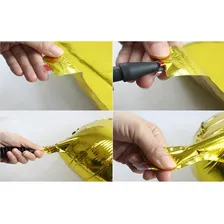 Kit Balão Metalizado 15 Anos Letra Número Festa Debutante Cor Dourado Foto mini  2