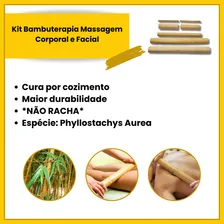 Kit Bambuterapia Massagem Corporal e Facial Bambu Foto mini  3