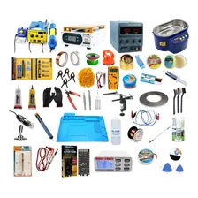 Kit Bancada Profissional Manutenção Celular +40 Itens Foto  mini 1