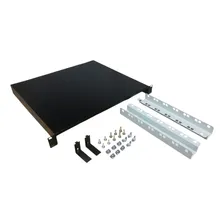 Kit Bandeja Rack 6u 48cm Comprimento C Parafuso Porca Gaiola Preto Madmak Foto  mini 1